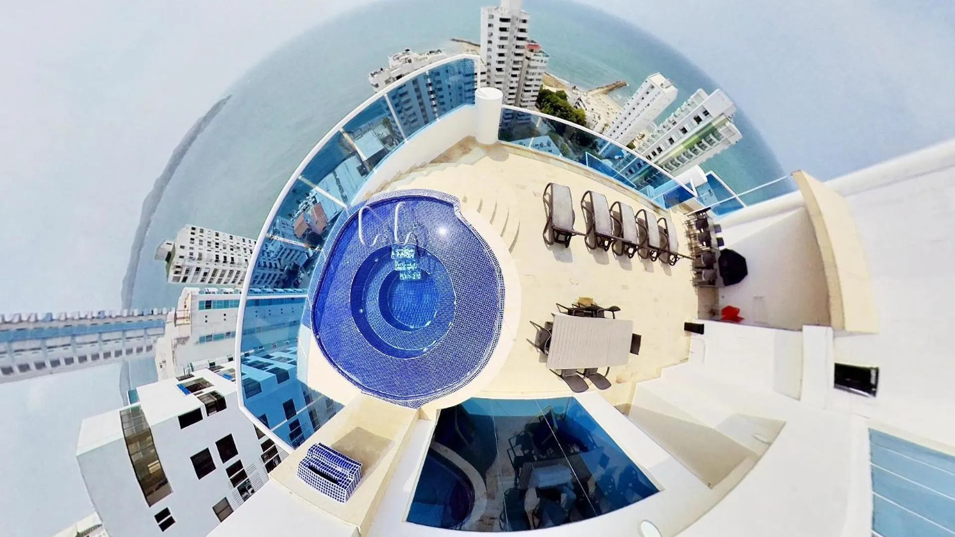 Ocean View Spacious Penthouses With Big Terraces And Over 318 Square Meters Cartagena 0*,  Kolumbie